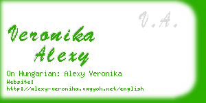 veronika alexy business card